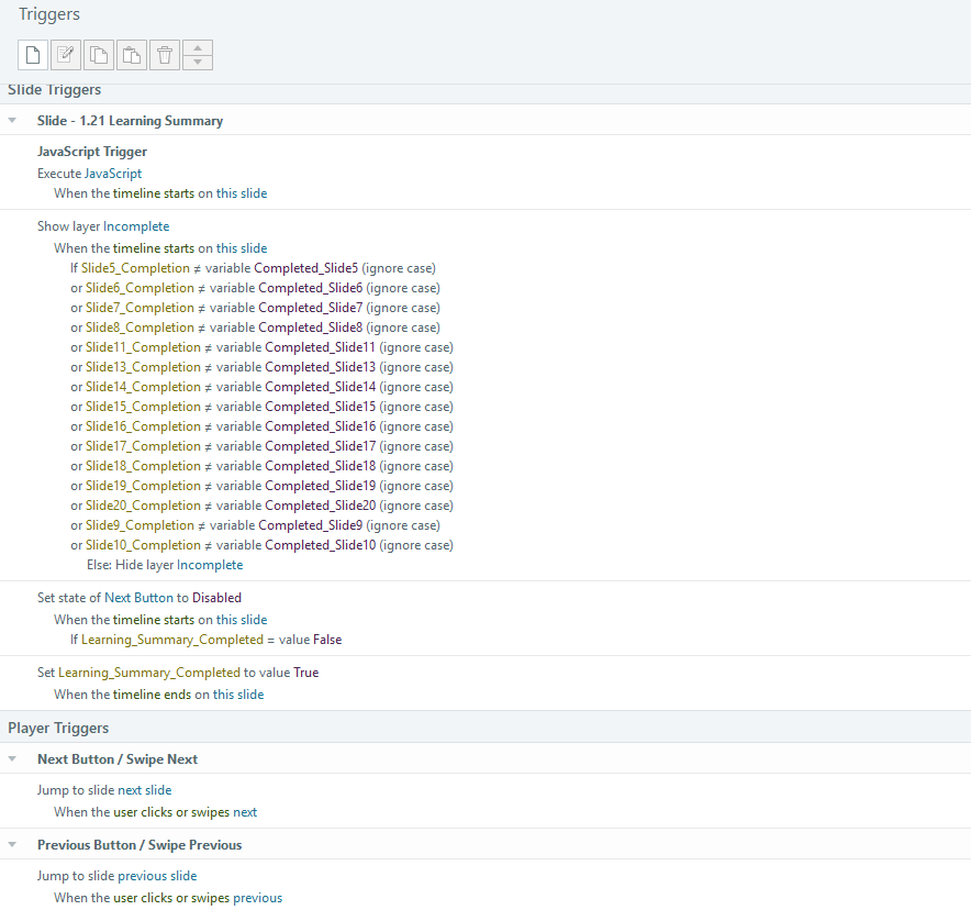 Variables and layer logic